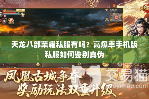 天龙八部荣耀私服有吗？高爆率手机版私服如何鉴别真伪