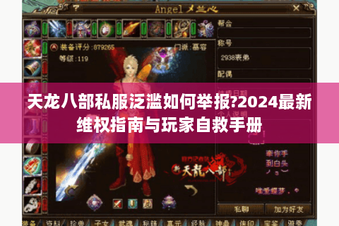 天龙八部私服泛滥如何举报?2024最新维权指南与玩家自救手册