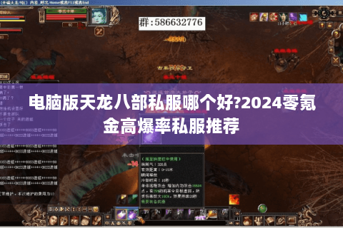 电脑版天龙八部私服哪个好?2024零氪金高爆率私服推荐