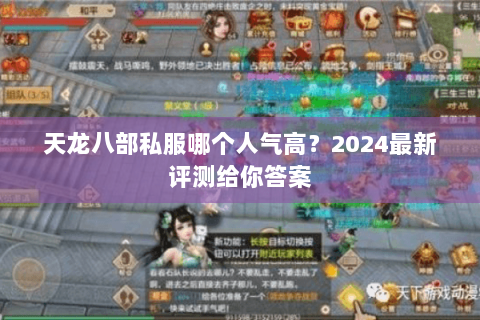 天龙八部私服哪个人气高？2024最新评测给你答案