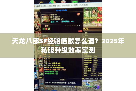 天龙八部SF经验倍数怎么调？2025年私服升级效率实测