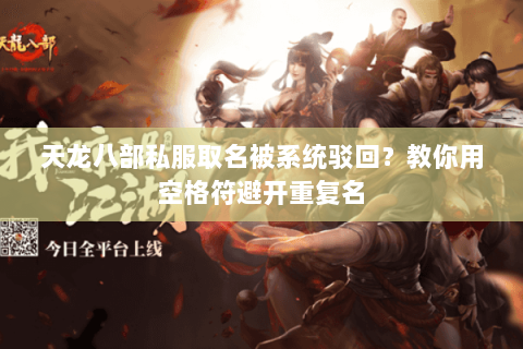 天龙八部私服取名被系统驳回？教你用空格符避开重复名