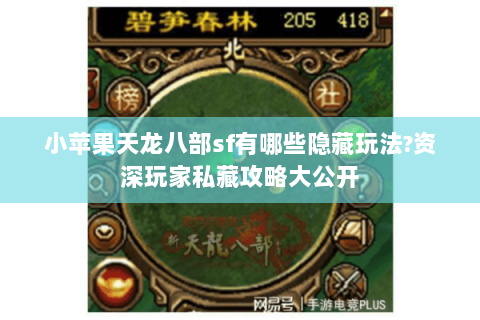 小苹果天龙八部sf有哪些隐藏玩法?资深玩家私藏攻略大公开