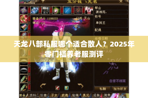 天龙八部私服哪个适合散人？2025年零门槛养老服测评