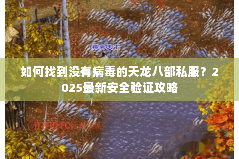 如何找到没有病毒的天龙八部私服？2025最新安全验证攻略
