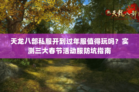 天龙八部私服开到过年服值得玩吗？实测三大春节活动服防坑指南