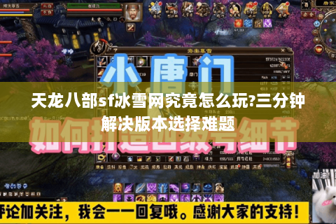 天龙八部sf冰雪网究竟怎么玩?三分钟解决版本选择难题