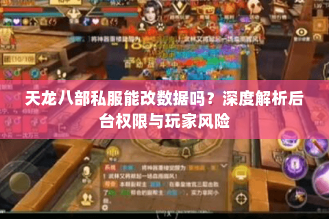 天龙八部私服能改数据吗?深度解析后台权限与玩家风险 天龙八部私服能改数据吗?深度解析后台权限与玩家风险