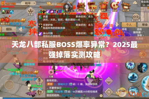 天龙八部私服BOSS爆率异常?2025最强掉落实测攻略 天龙八部私服BOSS爆率异常?2025最强掉落实测攻略