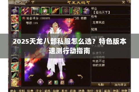 2025天龙八部私服怎么选？特色版本速测行动指南