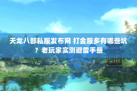 天龙八部私服发布网 打金服多有哪些坑？老玩家实测避雷手册