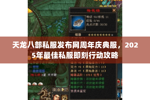 天龙八部私服发布网周年庆典服，2025年最佳私服即刻行动攻略