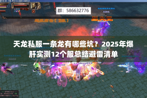 天龙私服一条龙有哪些坑？2025年爆肝实测12个服总结避雷清单