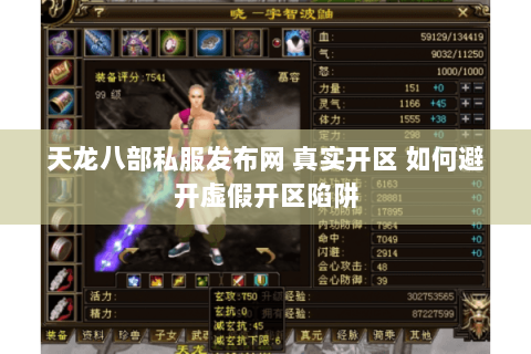 天龙八部私服发布网 真实开区 如何避开虚假开区陷阱