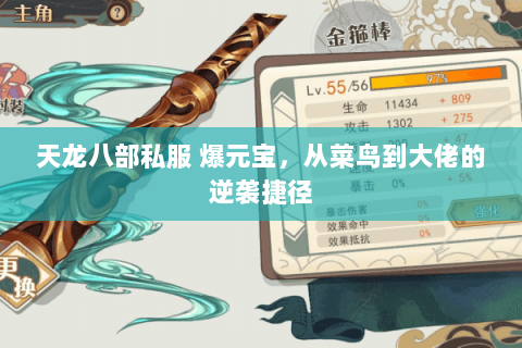 天龙八部私服 爆元宝，从菜鸟到大佬的逆袭捷径