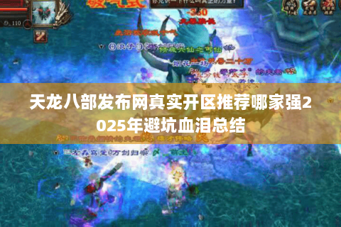 天龙八部发布网真实开区推荐哪家强2025年避坑血泪总结