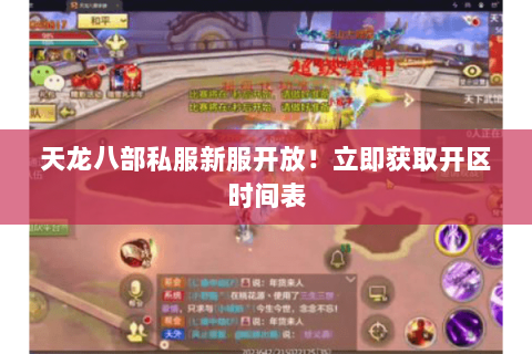 天龙八部私服新服开放！立即获取开区时间表