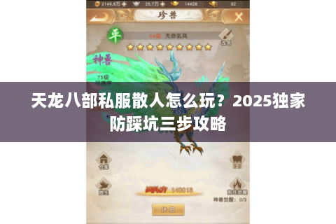 天龙八部私服散人怎么玩？2025独家防踩坑三步攻略