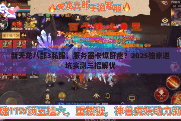 新天龙八部3私服，服务器卡爆肝疼？2025独家避坑实测三招解忧