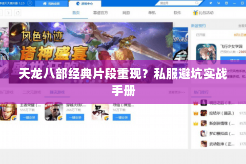 天龙八部经典片段重现？私服避坑实战手册