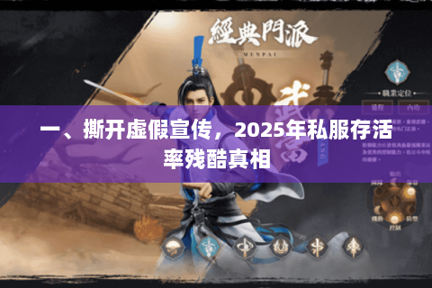 一、撕开虚假宣传,2025年私服存活率残酷真相 一、撕开虚假宣传,2025年私服存活率残酷真相