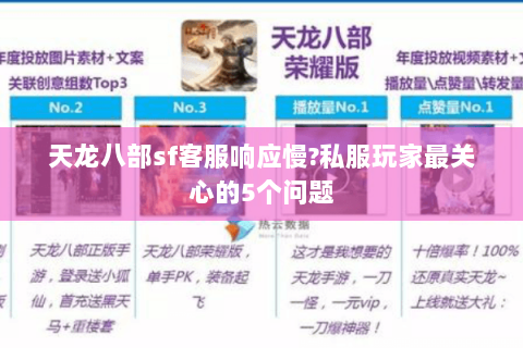 天龙八部sf客服响应慢?私服玩家最关心的5个问题