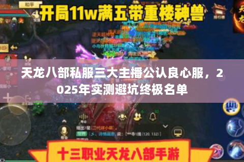 天龙八部私服三大主播公认良心服，2025年实测避坑终极名单