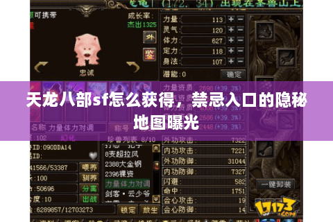 天龙八部sf怎么获得，禁忌入口的隐秘地图曝光