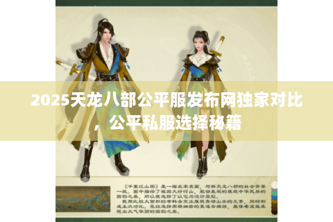2025天龙八部公平服发布网独家对比，公平私服选择秘籍