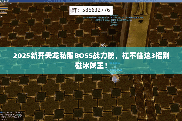 2025新开天龙私服BOSS战力榜，扛不住这3招别碰冰妖王！