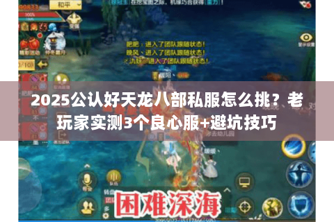 2025公认好天龙八部私服怎么挑？老玩家实测3个良心服+避坑技巧