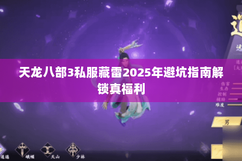 天龙八部3私服藏雷2025年避坑指南解锁真福利