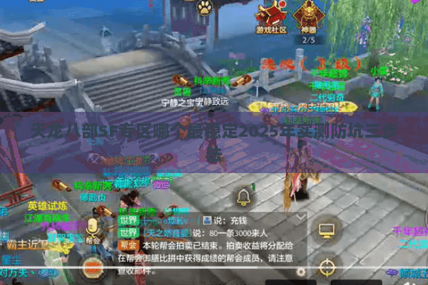 天龙八部SF专区哪个最稳定2025年实测防坑三步法