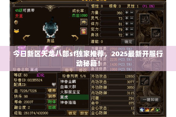 今日新区天龙八部sf独家推荐，2025最新开服行动秘籍！