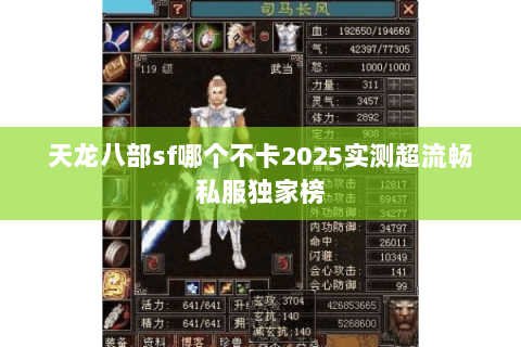 天龙八部sf哪个不卡2025实测超流畅私服独家榜