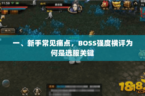 一、新手常见痛点，BOSS强度横评为何是选服关键