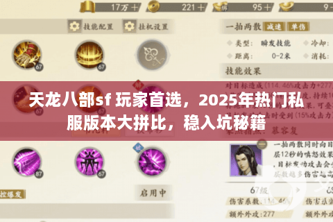 天龙八部sf 玩家首选，2025年热门私服版本大拼比，稳入坑秘籍