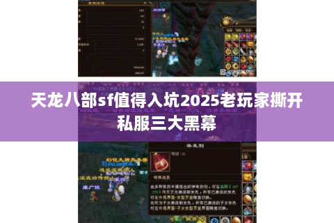 天龙八部sf值得入坑2025老玩家撕开私服三大黑幕