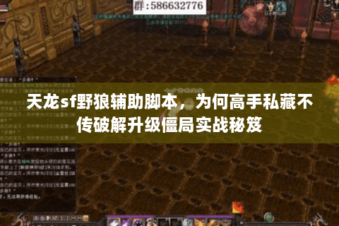 天龙sf野狼辅助脚本，为何高手私藏不传破解升级僵局实战秘笈