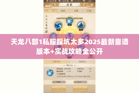 天龙八部1私服踩坑太多2025最新靠谱版本+实战攻略全公开 天龙八部1私服踩坑太多2025最新靠谱版本+实战攻略全公开