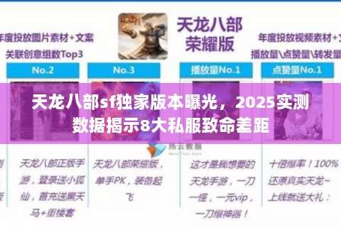 天龙八部sf独家版本曝光，2025实测数据揭示8大私服致命差距