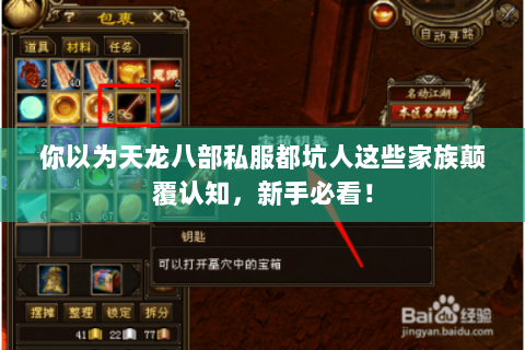 你以为天龙八部私服都坑人这些家族颠覆认知，新手必看！