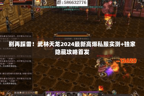 别再踩雷！武林天龙2024最新高爆私服实测+独家隐藏攻略首发
