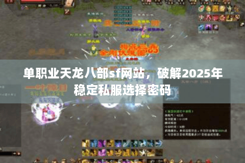 单职业天龙八部sf网站，破解2025年稳定私服选择密码