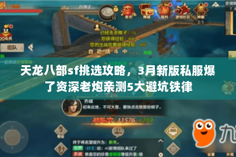 天龙八部sf挑选攻略，3月新版私服爆了资深老炮亲测5大避坑铁律