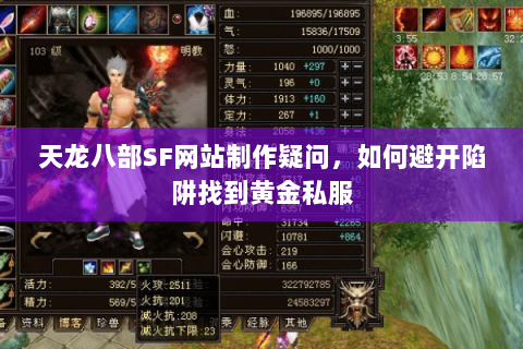 天龙八部SF网站制作疑问，如何避开陷阱找到黄金私服