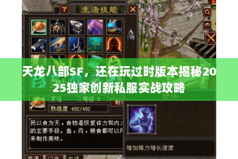 天龙八部SF，还在玩过时版本揭秘2025独家创新私服实战攻略