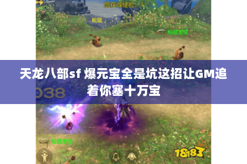 天龙八部sf 爆元宝全是坑这招让GM追着你塞十万宝