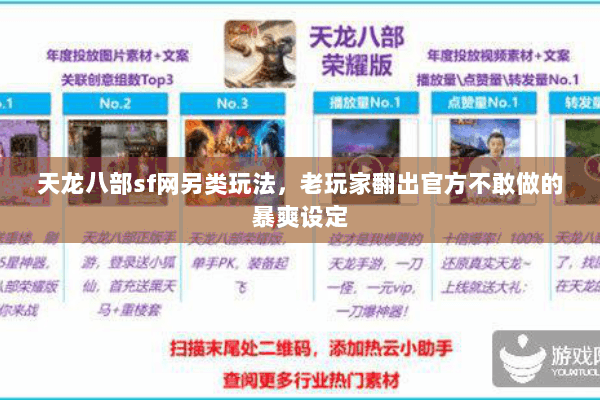 天龙八部sf网另类玩法,老玩家翻出官方不敢做的暴爽设定 天龙八部sf网另类玩法,老玩家翻出官方不敢做的暴爽设定