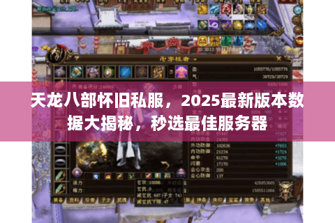 天龙八部怀旧私服，2025最新版本数据大揭秘，秒选最佳服务器